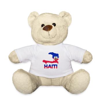 Haïti HaïtiEn Haïti Drapeau Fier Pays I Cadeau - Nounours - blanc - Devant