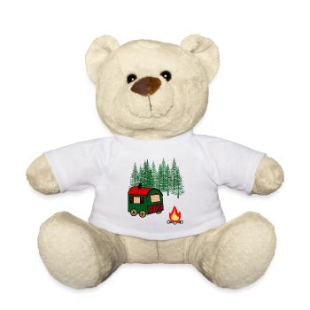Bauwagen Freizeit Outdoor Freiheit Camping Natur - Teddy - Weiß - Vorne