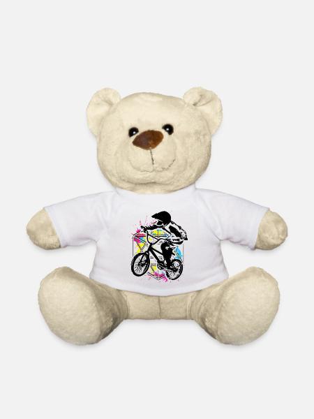 Bmx Racing Retro Bunt - Bmx Fahrrad - Bmx Bike - Nounours - blanc