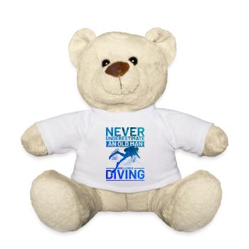 Scuba Diver Saying Men Divers - Teddy Bear - white - Front