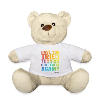 Have you tried to turn on again - adenosine - Teddy Bear - white - Front