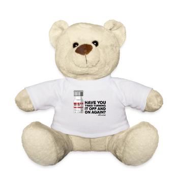 Have you tried to turn on again - adenosine - Teddy Bear - white - Front