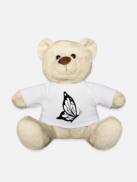 schmetterling - Teddy - Weiß