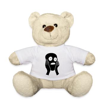 Gesicht der Angst - Teddy - Weiß - Vorne