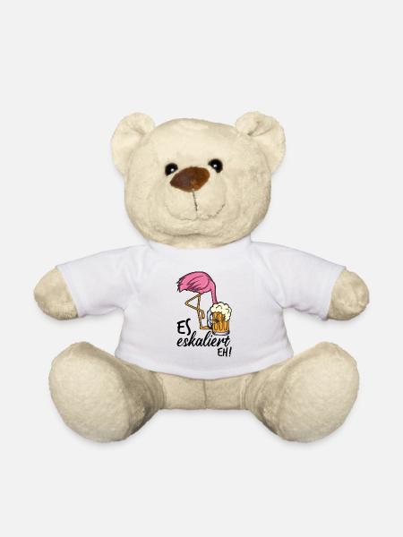 Flamingo - Teddy - Weiß