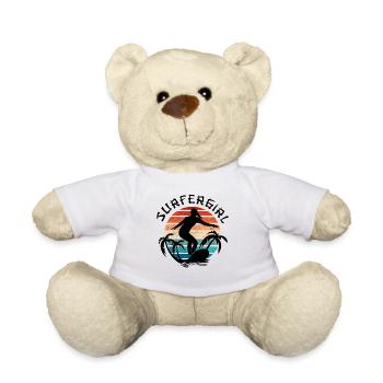 Surfer Girl Rétro - Nounours - blanc - Devant