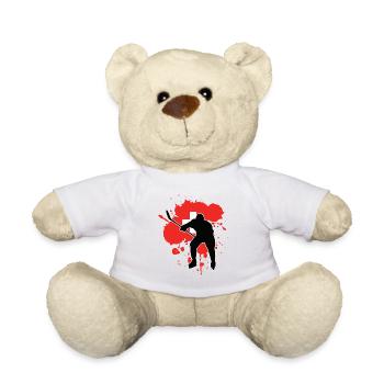 Schweiz Flagge Hockey - Eishockey - Teddy - Weiß - Vorne