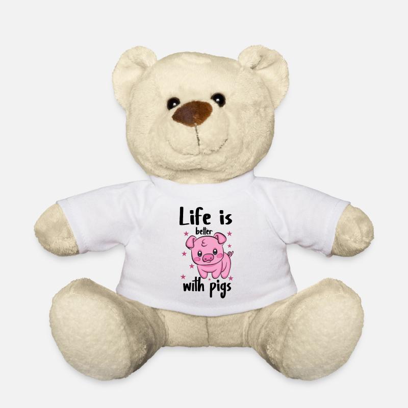 Schwein - Teddy - Weiß
