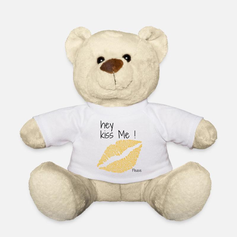 Küss mich - Teddy - Weiß