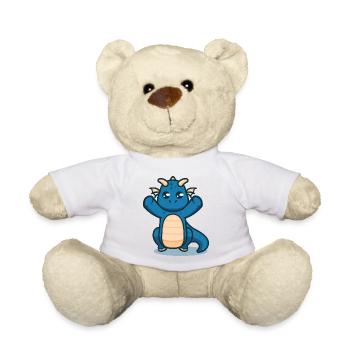 Süßer Baby Drache will auf den Arm - Teddy - Weiß - Vorne