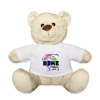 Eat Bike Repeat - Teddy Bear - white - Front