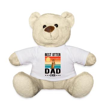 Meilleur papa loutre de tous les temps Loutre de mer - Nounours - blanc - Devant