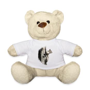 Squirrel - Teddy Bear - white - Front