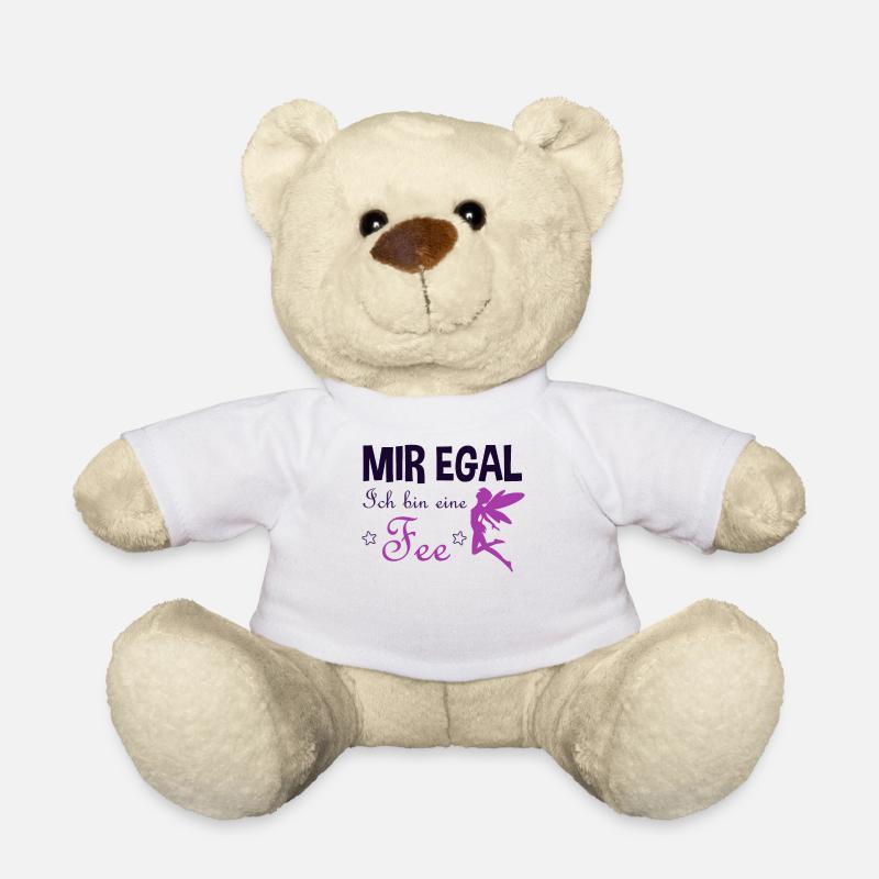 Fee Elfe Lustiger Spruch Damen Mädchen Geschenk - Teddy - Weiß