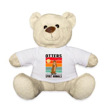 Les loutres sont mes animaux spirituels Loutre de mer - Nounours - blanc - Devant