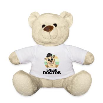 Doktorarbeit Promotion Doktortitel Doktor - Teddy - Weiß - Vorne