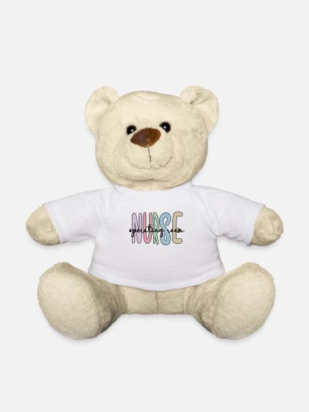OP-Schwester Operationsschwester Krankenschwester - Teddy - Weiß