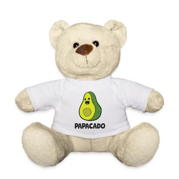 Avocado Papa Avocado Dad Avocado Papacado - Teddy Bear - white - Front