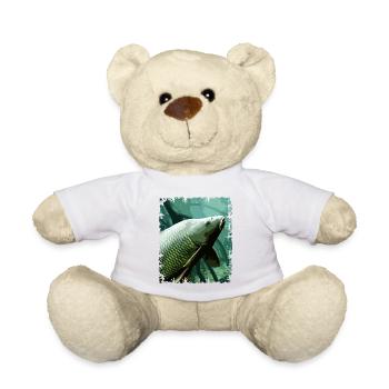 Unterwasser-Karpfenfischerei-Design - Teddy - Weiß - Vorne