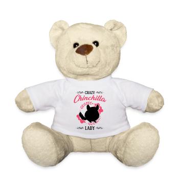 Dame chinchilla folle - Nounours - blanc - Devant