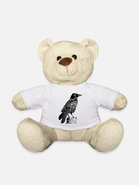 schwarzer Rabe - Teddy - Weiß