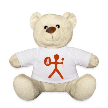 Schamanen-Schlagzeuger - Teddy - Weiß - Vorne