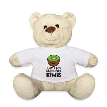 Nur ein Junge, der Kiwis liebt - Teddy - Weiß - Vorne