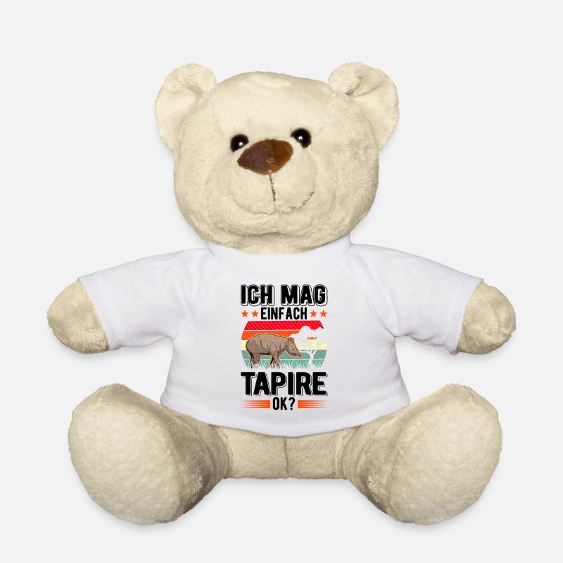 Ich mag einfach Tapire ok? - Teddy - Weiß
