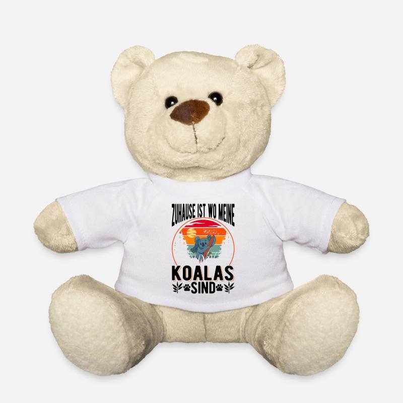 Zuhause ist wo meine Koalas sind - Teddy - Weiß