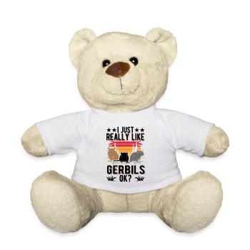 J’aime vraiment gerbilles, d’accord? Gerbille - Nounours - blanc - Devant