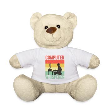 Programmeur de support informatique Computer Whisperer - Nounours - blanc - Devant