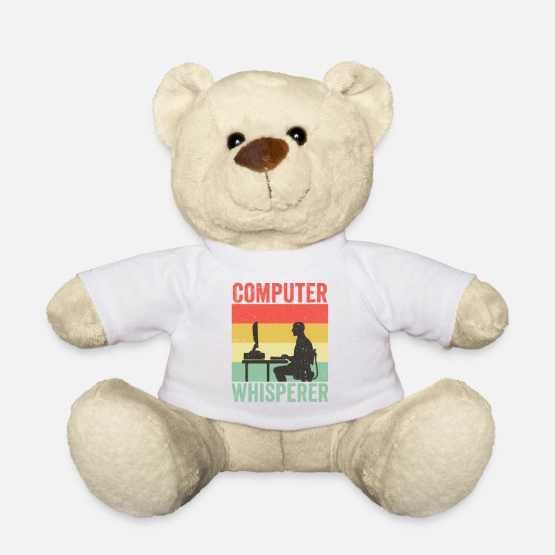 Computer Whisperer IT Support Programmierer - Teddy - Weiß