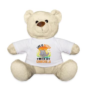 Life is better with an Chinchilla - Teddy - Weiß - Vorne