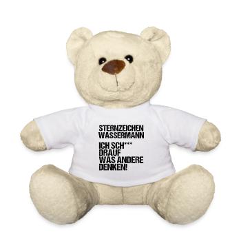 Sternzeichen Wassermann - Teddy - Weiß - Vorne