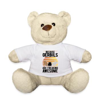 Parce que les gerbilles sont des gerbilles impressionnantes - Nounours - blanc - Devant