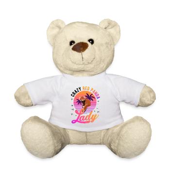 Crazy Red Panda lady Roter Panda - Teddy - Weiß - Vorne