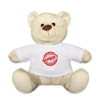 Geprüft 1 Jahre verheiratet 1.Hochzeitstag - Teddy - Weiß - Vorne