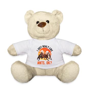 J’aime vraiment Ants Anthill Ant - Nounours - blanc - Devant