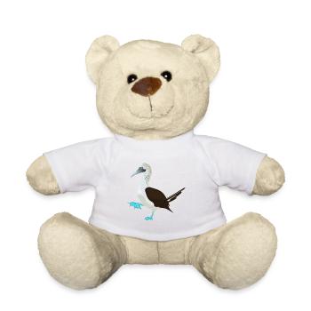 Illustration de l’oiseau fou à pieds bleus - Nounours - blanc - Devant