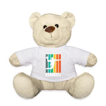 Handball Handballer Retro - Teddy - Weiß - Vorne