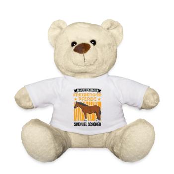 Freiberger Pferd Einhorn - Teddy - Weiß - Vorne