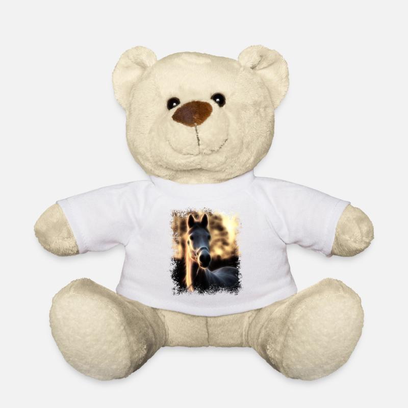 Pferd - Goldener Schimmel - Teddy - Weiß