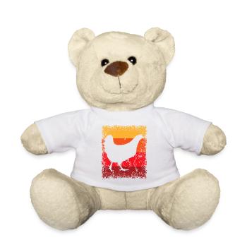 Huhn Hühner Bauernhof Landwirtschaft - Teddy - Weiß - Vorne