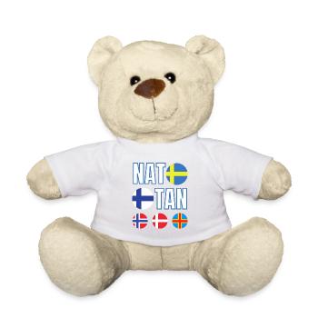 NATO I nimmt Finnland Schweden plus Norwegen Dänemark Island ein - Teddy - Weiß - Vorne