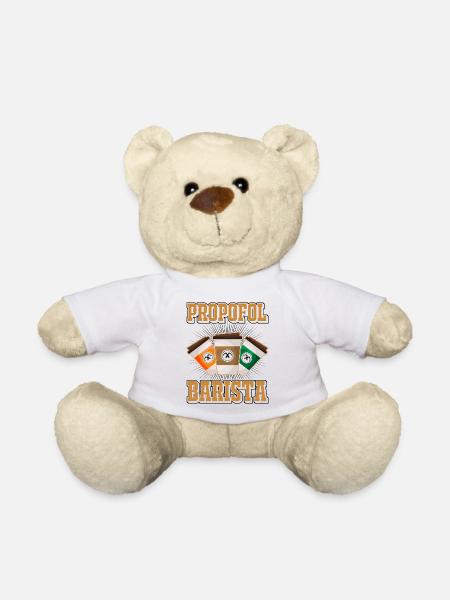 Propofol Barista - Laryngoscope Anesthesia Anesthesia - Teddy Bear - white