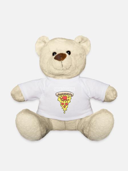 Pizza Liebe L’amour est l’amour - Nounours - blanc