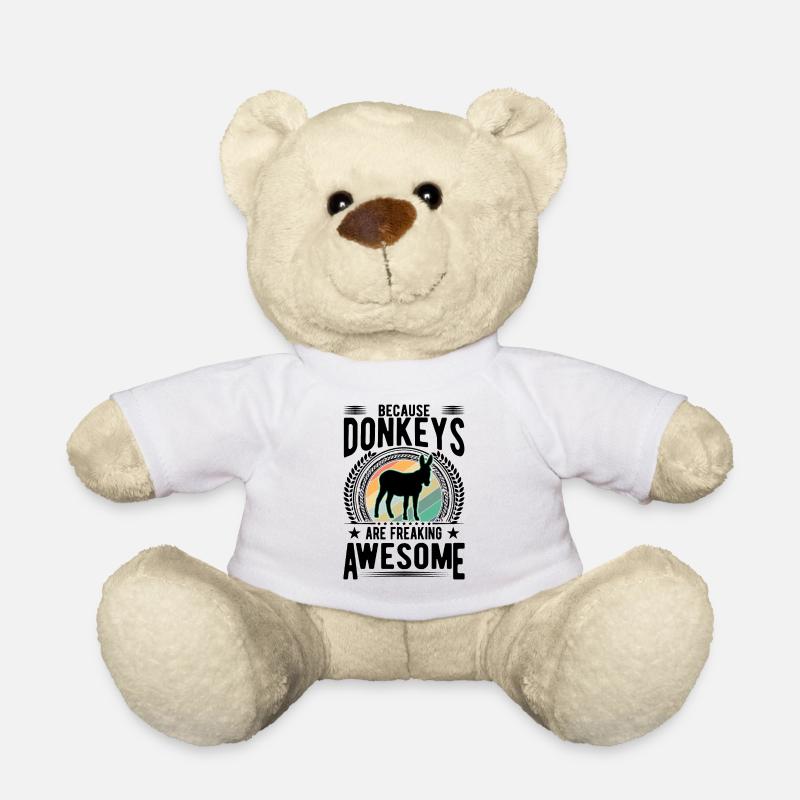 Because Donkeys are freaking awesome Donkey - Teddy Bear - white