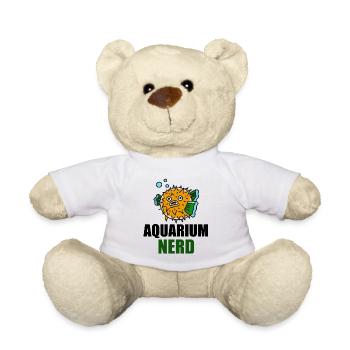 Puffer Fish Aquarium Humor Fish Aquarium Nerd - Teddy Bear - white - Front