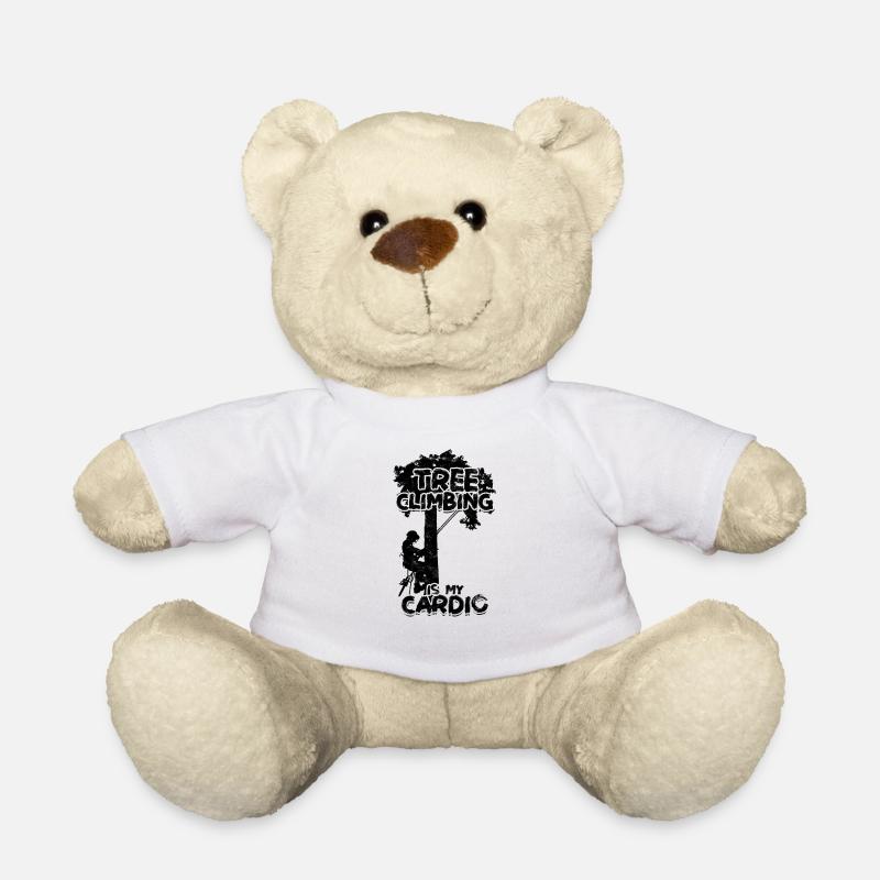 Baumklettern ist mein Cardio Logger Baumkletterer - - Teddy - Weiß
