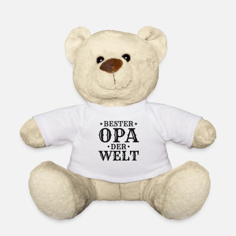 Opa Großvater Bester Opa der Welt Bester Opa - Teddy - Weiß